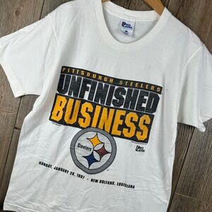 NFL Pittsburgh Steelers Unfinished Business 1997 Pro Player T-Shirt Size Medium
